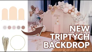NEW Triptych Backdrop | Big setup for Baby Shower