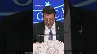 Matteo Salvini: "Se ti stronchi di canne ti tolgo la patente". Nuovo codice della strada #shorts