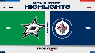 NHL Highlights | Stars vs. Jets - November 8, 2022