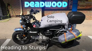 Deadwood | Heading to Sturgis | Solo camping | Insta360 motorcycle | Honda Monkey