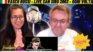 🇩🇰NielsensTv REACTS TO 🇮🇹Vasco Rossi - Live San Siro 2003 - Ogni Volta - WOW😱💕👏