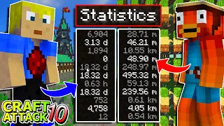 Die ZWEI BESTEN MINECRAFT SPIELER vergleichen ihre STATS! [Ironie] - Minecraft Craft Attack 10 #95