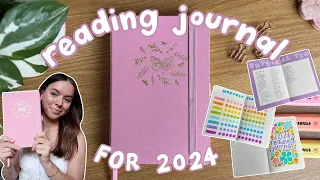 2024 reading journal set up! 📚✏️  (simple spreads)