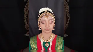 Bharatanatyam easy Makeup steps #classicaldance #bharatanatyam #makeup #dancemakeup #abhinaya #learn