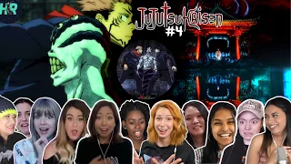 [Girls React] Sukuna's NASTY!!😱🔥 Jujutsu Kaisen Episode 4 Reaction Mashup | 呪術廻戦の反応