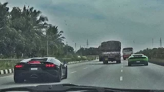 CHASING Lamborghini Aventadors & Huracans On INDIA Highway