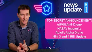 Drone News: Top Secret Announcement, AUVSI Drone Ban, Ingenuity, Alpha Drone, & RID Update