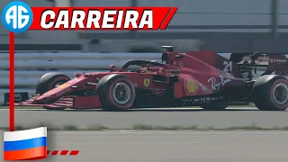 F1 2021 CARREIRA #77 GP DA RÚSSIA - CORRENDO 50% AO VIVO (Português-BR)