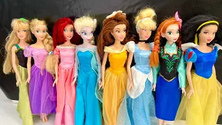 Elsa Doll Dress Transformation ~ DIY Miniature Ideas for Barbie~ Wig, Dress, Faceup, and More!