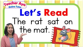 Reading Sentences | Reading Tutorial for Kids | Teacher Aya's Reading Lesson Compilation