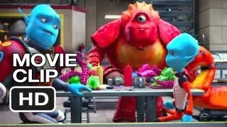 Escape from Planet Earth Movie CLIP - Food Fight (2013) - Brendan Fraser Movie HD