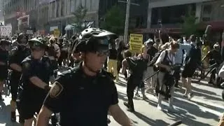 Protesters take to the streets of Cleveland