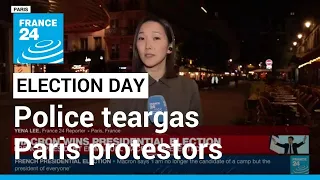 Police teargas Paris protestors after Macron re-elected • FRANCE 24 English