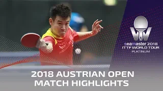 Xu Xin vs Liu Dingshuo I 2018 ITTF Austrian Open Highlights (R32)