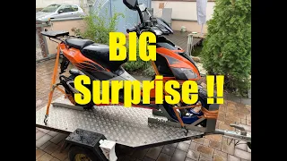 APRILIA SR50 Factory ditech ! will it start after 15 years ?? + BIG SURPRISE !