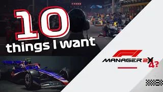 10 Features I want in F1 Manager