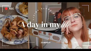 Μία μέρα από την ζωή μου| Living Alone Vlog| Christina Koukourou