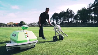 Turf Tank field painting robot: Save time. Save paint. perfect lines - every time