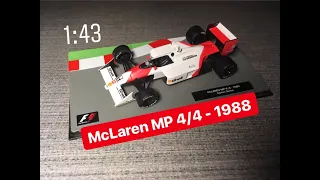 Formula 1 Auto Collection № 1. McLaren MP 4/4 - 1988 Ayrton Senna. Масштаб 1:43.