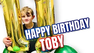 BIRTHDAY SPECIAL OPENING PRESENTS | TOBY IS ELEVEN | The Sullivan Family