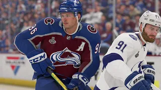 Colorado Avalanche vs Tampa Bay Lightning Game 2 - Stanley Cup Final 6/18/2022 - NHL 22 Sim