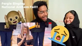 Fergie National Anthem Fail Reaction!! 😂😂