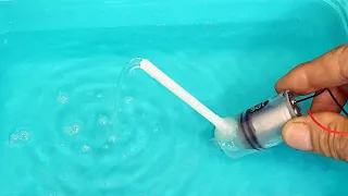 How to make a submersible water pump at home // 9V air cooler water pump //