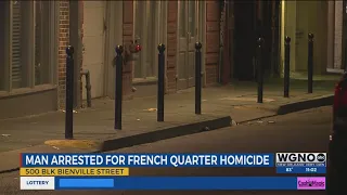 New Orleans police make arrest in weekend French Quarter homicide