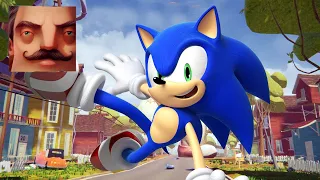 Hello Neighbor - My New Neighbor Big Sonic the Hedgehog Act 2 Gameplay Walkthrough