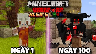 Mình Sinh Tồn 100 Ngày Minecraft Alex's Caves Siêu Khó !!