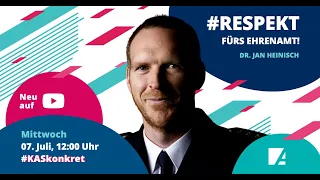 #KASkonkret​​ | Folge 49: Dr. Jan Heinisch: #Respekt fürs Ehrenamt!