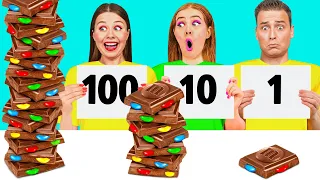 100 Couches de Nourriture Défi | Défis Amusants par KiKi Challenge