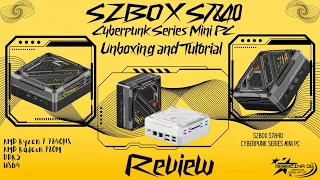 LIVE - SZBox Cyberpunk Themed Gaming Mini PC - AMD Ryzen 7 7840HS