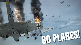 Extreme Flak & AA VS Huge Formations! V136 | IL-2 Sturmovik Flight Sim Crashes