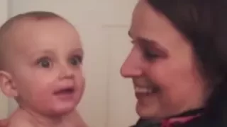 Baby Gets Confused By Mother's Twin Sister