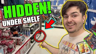 *HIDDEN TOYS! Under Shelf Toy Hunting! Marvel Legends, Dc multiverse, s.h. Figuarts, WWE elites!