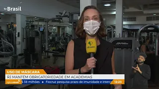 Rio de Janeiro mantém obrigatoriedade do uso de máscaras em academias