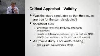 Dr John Epling,  Evidence-Based Medicine: "Basics of Critical Appraisal"