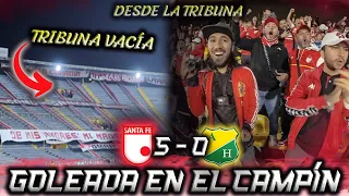 GOLEADA QUE LOS ILUSIONA DESDE LA TRIBUNA SANTA FE vs HUILA (5-0) Liga BetPlay Dimayor 2023-1