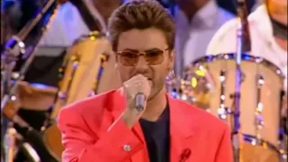 George Michael  singing Somebody to Love (Queen's song)  Live Wembley 1992