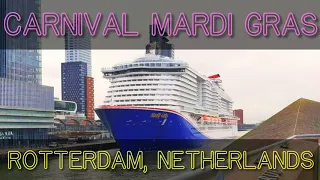 Carnival Cruise Line Mardi Gras Ship first LNG Refueling in Rotterdam Netherlands #carnivalcruise