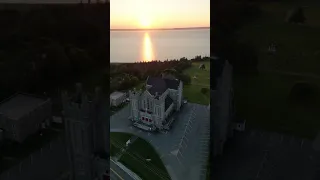 Saint Bernard Church. Nova Scotia, Canada. #church #drone #ocean #minipro3 #explore #vacation