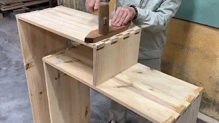 Amazing Extremely Creative Woodworking Project Carpentr Technique Fast Easy - Build A Modern Cabinet