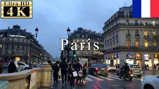 🇫🇷🎄Paris Walk - Place de l'Opéra(Opera square) in 9th arrondissement - 【4K 60fps】