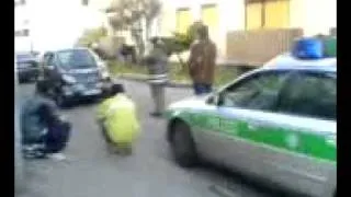 Roller Kontrolle mit der Polizei