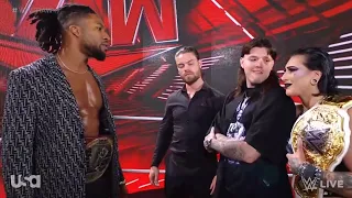 Rhea Ripley and Dominik confronts Trick Williams - WWE RAW 10/2/2023