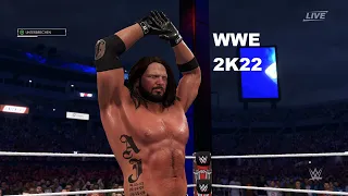 EDGE vs. AJ STYLES || Wrestlemania 38 || WWE 2K22 GAMEPLAY