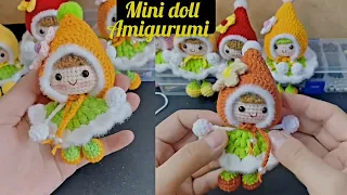 Easy crochet mini doll for beginners 💯Amigurumi doll keychain (हिन्दी में)