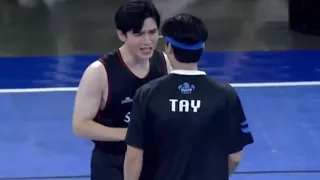 we have a supportive boyfriend here🤭💙#taynew #taytawan  #newthitipoom #gmmtvstarlympic