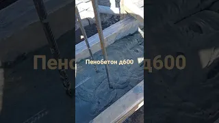 Стены дома из монолитного пенобетона